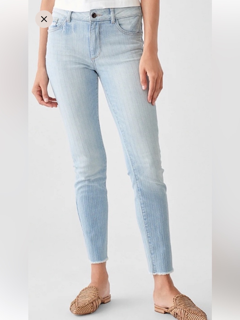 DL1961 Florence AnkIe Mid Rise Intrasculpt Skinny Jeans Women's 25 NWT Stretch